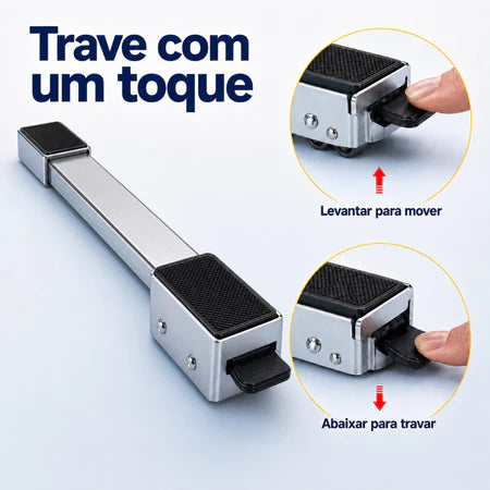 RodaMax – Suporte Deslizante Ajustável com Rodinhas Para Eletrodomésticos Pesados Suporta Até 200Kg - Entrega Grátis