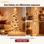Árvore de Natal Espiral LED 1,8m Decoração Completa com Iluminação - Entrega Grátis