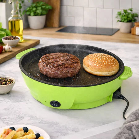 GrilMax - Frigideira Elétrica Multifuncional Assadeira Com Revestimento Antiaderente - Entrega Grátis