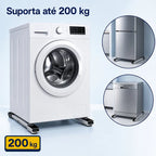 RodaMax – Suporte Deslizante Ajustável com Rodinhas Para Eletrodomésticos Pesados Suporta Até 200Kg - Entrega Grátis