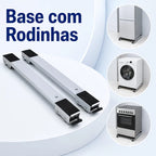 RodaMax – Suporte Deslizante Ajustável com Rodinhas Para Eletrodomésticos Pesados Suporta Até 200Kg - Entrega Grátis