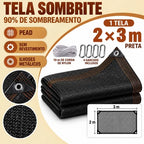Rede de Sombreamento Premium Impermeável 90% Proteção Solar Instalação Rápida e Proteção UV - Entrega Grátis