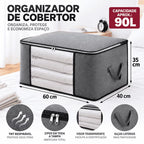 MegaBox - Caixa Organizadora Para Roupas de Cama Anti-Mofo e Poeira - Entrega Grátis