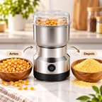Triturador Multifuncional Elétrico de Alimentos em Inox Prático InoxGrinder