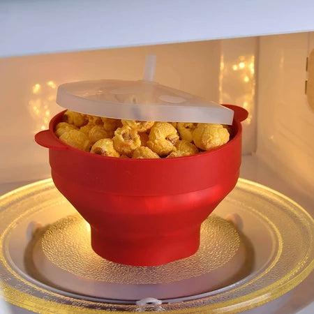 PopChef - Pipoqueira de Micro-Ondas de Silicone Prática - Entrega Grátis
