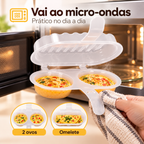 EggFast - Forma Omeleteira Para Micro-Ondas Livre de BPA Prática e Rápida Sem Sujeira - Entrega Grátis