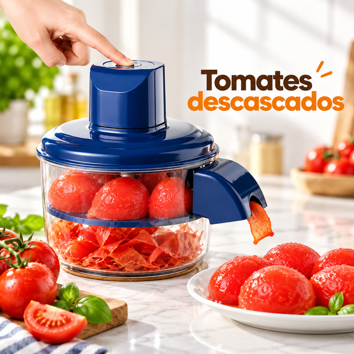 PeelPro - Descasque Alho e Frutas Em Segundos Sem Cheiro nas Mãos e Sem Bagunça - Entrega Grátis
