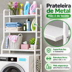 PratPlus - Suporte de Prateleiras para Máquina de Lavar com Rodízios e Base Antiderrapante - Entrega Grátis Reforçada