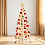 Árvore de Natal Espiral LED 1,8m Decoração Completa com Iluminação - Entrega Grátis