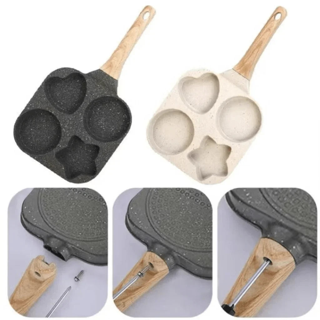 Frigideira Antiaderente 3 em 1 com Divisórias - Tia Malu