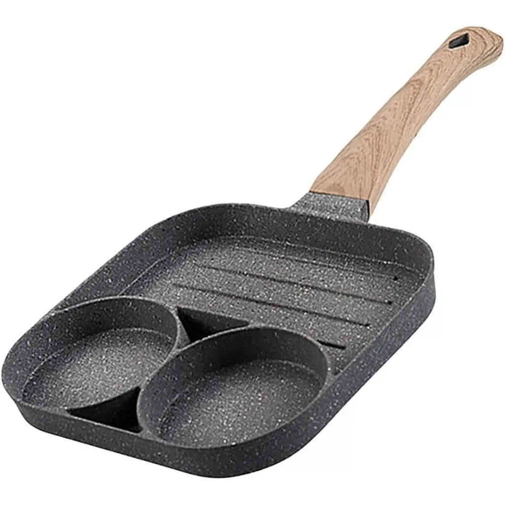 Frigideira Antiaderente 3 em 1 com Divisórias - Tia Malu