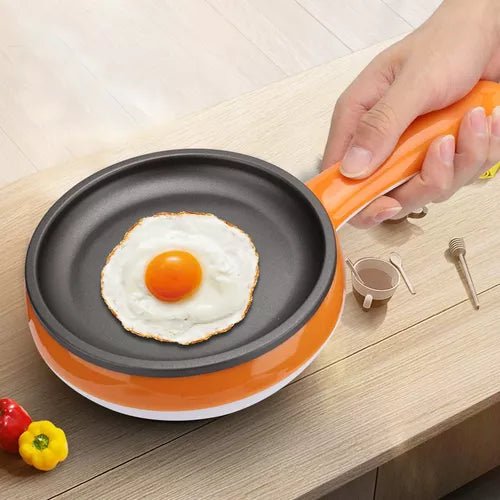 Frigideira Elétrica Antiaderente + Suporte Cozedor de Ovos de Brinde - Entrega Grátis - Tia Malu