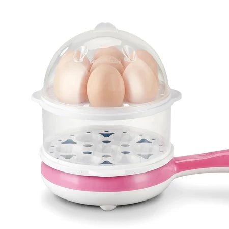 Frigideira Elétrica Antiaderente + Suporte Cozedor de Ovos de Brinde - Entrega Grátis - Tia Malu