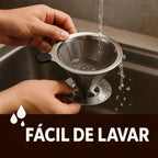 PraticCoffee - Filtro Coador de Café de Aço Inox Reutilizável - Entrega Grátis