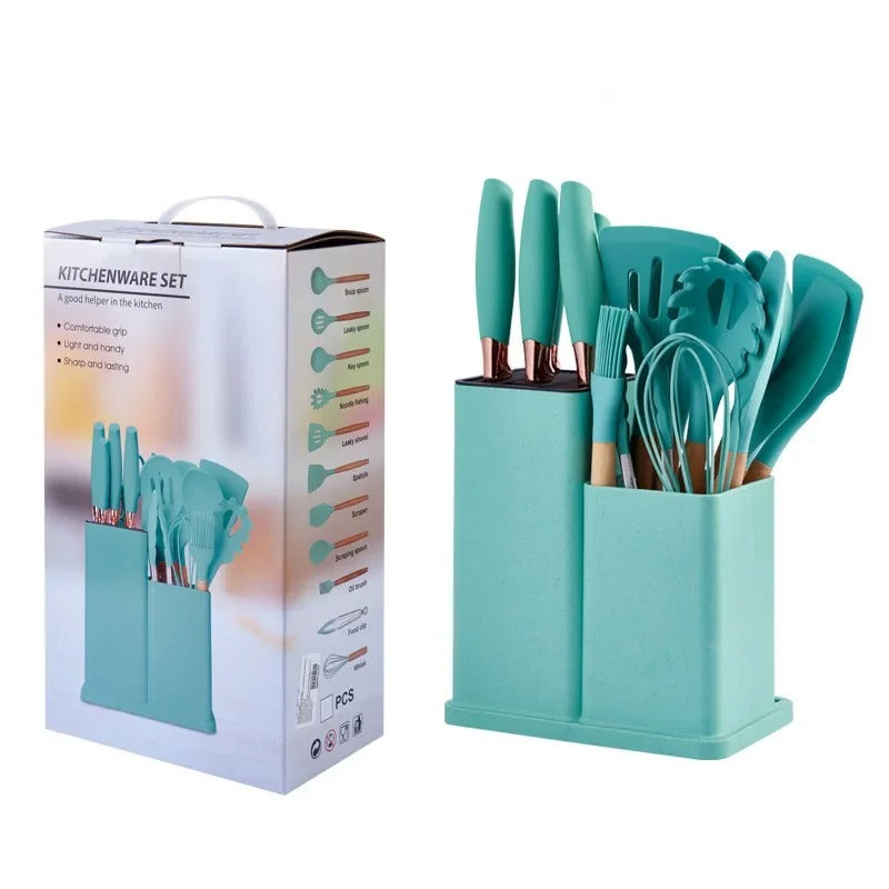 Kit Completo Jogo Utensílios de Cozinha 19 Peças