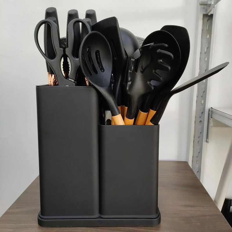 Kit Completo Jogo Utensílios de Cozinha 19 Peças