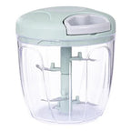 Processador Triturador Manual Grande Multiuso De Alimento 900ml Com 5 Lâminas - Tia Malu