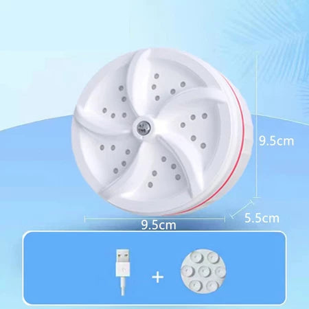 SplashClean - Mini Máquina de Lavar Roupas Panos Toalhas no Balde Portátil e Recarregável - Entrega Grátis
