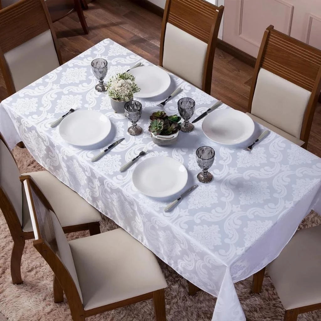 Toalha de Mesa Jacquard – Design Premium Várias Cores para Sua Cozinha - Entrega Grátis
