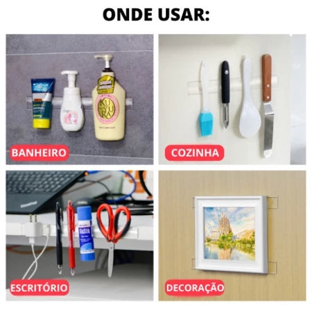 EasyGrip - Fita Dupla Face Extra Forte Transparente de NanoGel e Silicone - Entrega Grátis