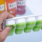 Forma de Gelo Cubo com Tampa Rígida e Fundo de Silicone