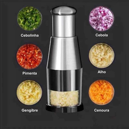 Inoxcut – Espremedor De Alho Manual Rápido e Sem Bagunça + Entrega grátis