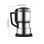 InoxGrinderPro - Moedor de Café e Grãos Profissional Super Potente 8 Lâminas em Aço Inox Premium - Entrega Grátis