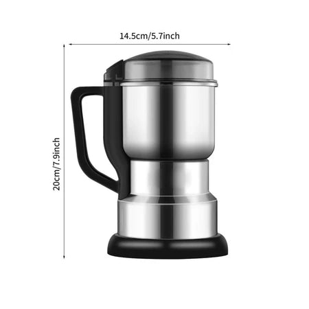 InoxGrinderPro - Moedor de Café e Grãos Profissional Super Potente 8 Lâminas em Aço Inox Premium - Entrega Grátis