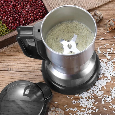 InoxGrinderPro - Moedor de Café e Grãos Profissional Super Potente 8 Lâminas em Aço Inox Premium - Entrega Grátis