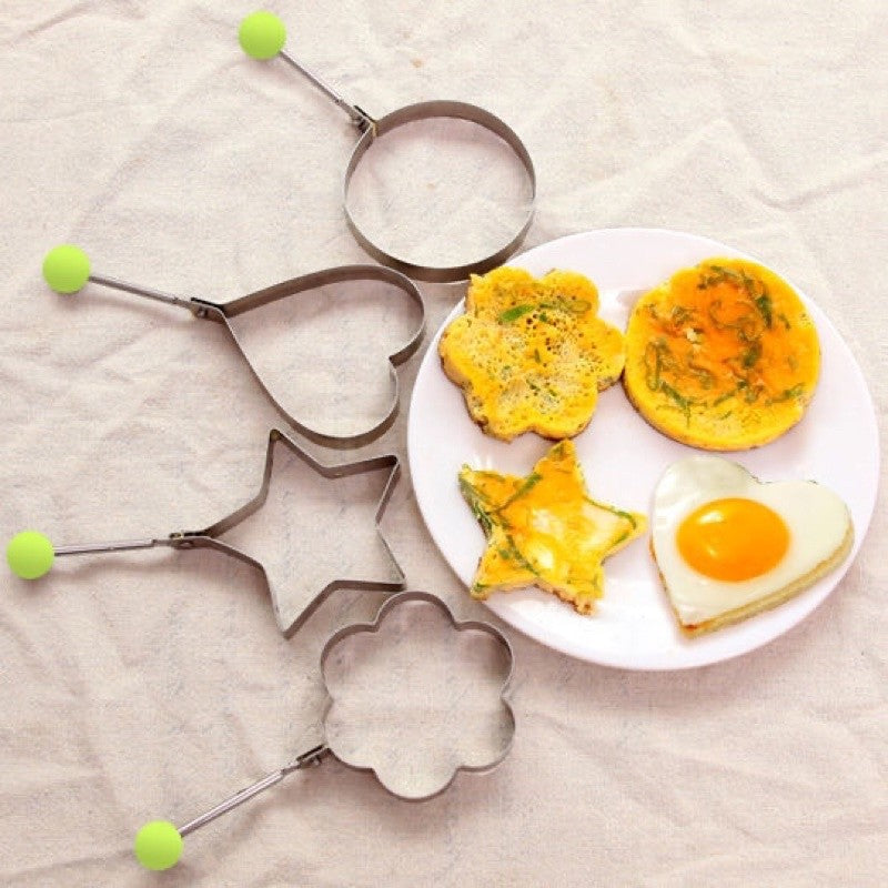 Kit 5 Forminhas - Molde Forma Omeleteira Para Panqueca Ovo Frito e Biscoitos - Entrega Grátis