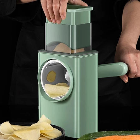 FatiaMax - Cortador de Legumes Giratório Multifuncional 3 Lâminas - Entrega Grátis