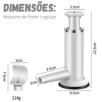 InoxMix - Kit Máquina de Encher Linguiça Caseira + Funil - Entrega Grátis