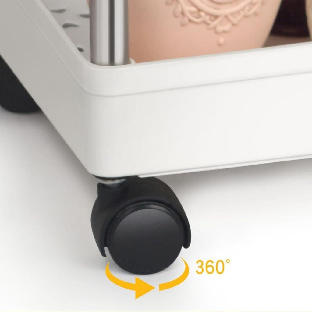 Organix - Organizador de Cozinha Multiuso 4 Andares Com Rodinhas  - Entrega Grátis