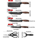 KitchenPro - Conjunto De Facas 6 Peças Premium Forjadas Para Cozinha Churrasco - Entrega Grátis