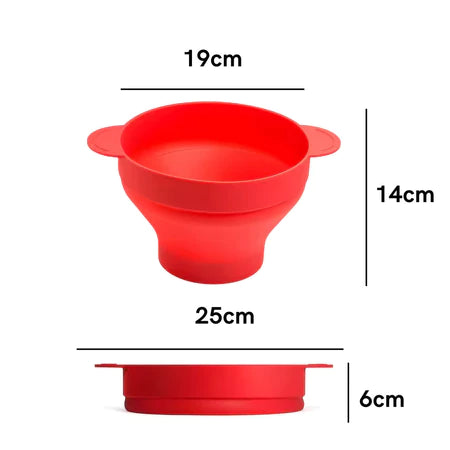 PopChef - Pipoqueira de Micro-Ondas de Silicone Prática - Entrega Grátis