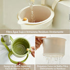 FiltroClean - Filtro De Resíduos Com Botão Ejetor Para Torneira de Cozinha - Entrega Grátis