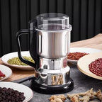 InoxGrinderPro - Moedor de Café e Grãos Profissional Super Potente 8 Lâminas em Aço Inox Premium - Entrega Grátis