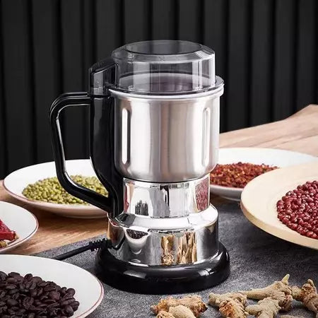 InoxGrinderPro - Moedor de Café e Grãos Profissional Super Potente 8 Lâminas em Aço Inox Premium - Entrega Grátis