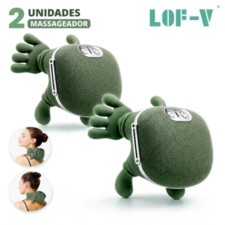 CerviRelax - Massageador de Pescoço e Ombros Para Relaxamento e Alívio 8 Pontos de Aquecimento - Entrega Grátis