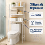 PratFlex - Prateleira Organizadora Multifuncional Com 3 Andares Para Banheiro - Entrega Grátis