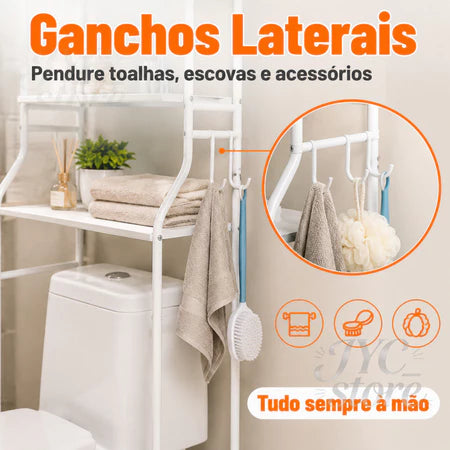 PratFlex - Prateleira Organizadora Multifuncional Com 3 Andares Para Banheiro - Entrega Grátis
