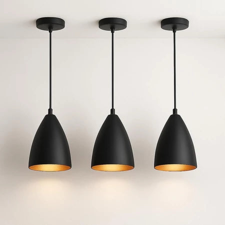 Kit 3 Luminaria Modernas Pendentes Sala Jantar De Teto