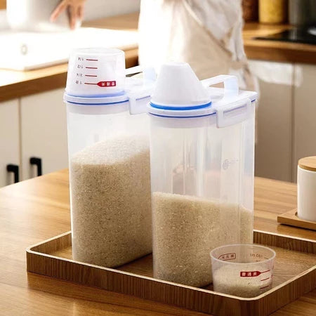 Potes Herméticos Com Medidor Integrado Para Alimentos e Condimentos - Entrega Grátis