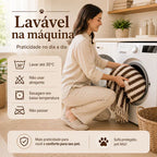 Manta de Luxo Estampa de Linhas Super Macia - Entrega Grátis