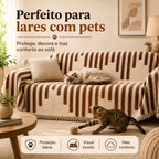 Manta de Luxo Estampa de Linhas Super Macia - Entrega Grátis