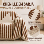 Manta de Luxo Estampa de Linhas Super Macia - Entrega Grátis