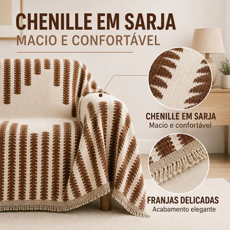 Manta de Luxo Estampa de Linhas Super Macia - Entrega Grátis