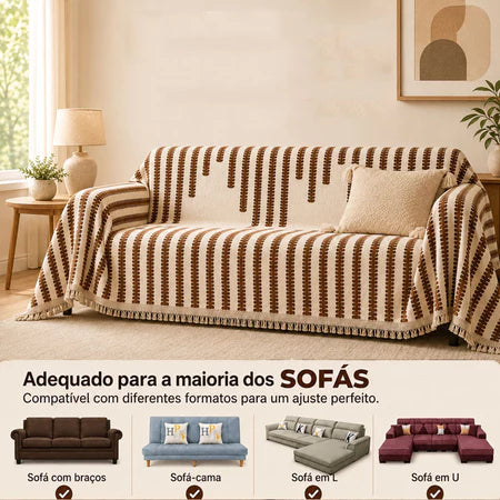 Manta de Luxo Estampa de Linhas Super Macia - Entrega Grátis