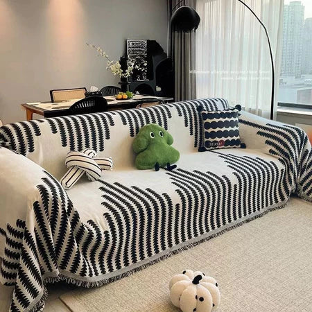 Manta de Luxo Estampa de Linhas Super Macia - Entrega Grátis