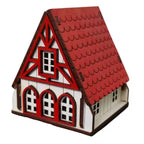 Kit Vila Natalina 7 Peças em Madeira Para Decoração Lindas e Ricas em Detalhes - Entrega Grátis